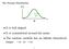 It is symmetrical around the mean The random variable has an in nite theoretical range: 1 to +1