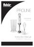 PROLINE. Hand Blender El Blenderı. Instruction Manual Kullan m K lavuzu