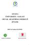 ADANA ÜNİVERSİTE - SANAYİ ORTAK ARAŞTIRMA MERKEZİ (ÜSAM) 2010 Yılı Faaliyet RAPORU