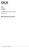 GCE Turkish. Mark Scheme for June Unit F890: Listening, Reading, Writing 2. Advanced GCE. Oxford Cambridge and RSA Examinations