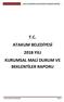 T.C. ATAKUM BELEDİYESİ 2018 YILI KURUMSAL MALİ DURUM VE BEKLENTİLER RAPORU