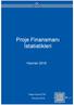 Proje Finansmanı İstatistikleri. Haziran 2018