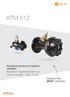 KTM 512. Kombine kontrol ve balans vanaları Basınçtan bağımsız balans ve kontrol vanaları DN