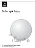 Solar ışık topu. Kullanım Kılavuzu ve Garanti Bilgileri. Tchibo GmbH D Hamburg 94492FV02X00VIII