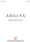 ADALYA (AYRIBASIM/OFFPRINT) NO. XVII / 2014 ISSN