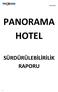 PANORAMA HOTEL SÜRDÜRÜLEBİLİRİLİK RAPORU