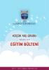 ÖZEL SANKO ÝLKOKULU KÜÇÜK YAȘ GRUBU NİSAN AYI Eğitim-Öğretim Yılı