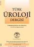 TÜRK ÜROLOJİ DERGİSİ TURKISH JOURNAL OF UROLOGY. A Peer-Reviewed Quarterly Journal.