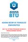 ADANA BİLİM VE TEKNOLOJİ ÜNİVERSİTESİ