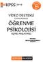 ÖĞRENME PSİKOLOJİSİ. KPSS soruda 65 SORU VİDEO DESTEKLİ KONU ANLATIMLI EĞİTİM BİLİMLERİ