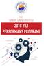 T.C. SÝNOP ÜNÝVERSÝTESÝ 2018 YILI PERFORMANS PROGRAMI