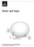 Solar ışık topu. Kullanım Kılavuzu ve Garanti Bilgileri. Tchibo GmbH D Hamburg 94493FV02X00VIII