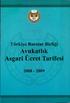 Avukatlık Asgari Ücret Tarifesi