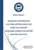 MARMARA ÜNİVERSİTESİ ATATÜRK EĞİTİM FAKÜLTESİ EKİM 2018 DÖNEMİ PEDAGOJİK FORMASYON EĞİTİMİ BAŞVURU KILAVUZU