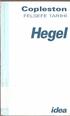Copleston FELSEFE TARİHİ. Hegel. idea