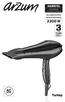 HAIRSTIL AR 5016 PROFESYONEL SAÇ KURUTMA MAKİNESİ AR 5016 PROFESSIONAL HAIR DRYER KULLANMA KILAVUZU INSTRUCTION MANUAL 2200 W