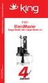 Kullanma Kılavuzu / Instruction Manual P 957. BlendMaster. Komple Blender Seti / Comple Blender Set. Model No: P 957 BlendMaster