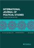 INTERNATIONAL JOURNAL OF POLITICAL STUDIES