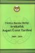 Avukatlık Asgari Ücret Tarifesi