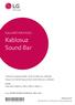 Kablosuz Sound Bar *MFL * KULLANICI KILAVUZU