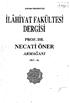 ~~, ---l. L~:_ee!- J. . ANKARA ÜNiVERSiTESi ILAHIYAT FAKULTESI. t A e u o DERGISI. . (t PROF. DR~ NECATI ONER ..., ARMAGANI. CiLT: XL ...