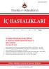 Türkiye Klinikleri İÇ HASTALIKLARI. Cilt / Vol : 3 Say / No : 2 Y l / Year : 2018