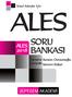 Sözel Adaylar İçin ALES SORU BANKASI ALES. eğitimde. Kenan Osmanoğlu Kerem Köker. Tamamı Çözümlü. 30.yıl