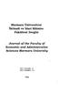 Journal of the Faculty of Economic and Administrative Sciences Marmara University