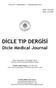 Cilt/Vol 38 Sayı/Number 3 Eylül/September i s. T ý. p F DİCLE TIP DERGİSİ. Dicle Medical Journal