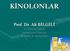 KİNOLONLAR Prof. Dr. Ali BİLGİLİ